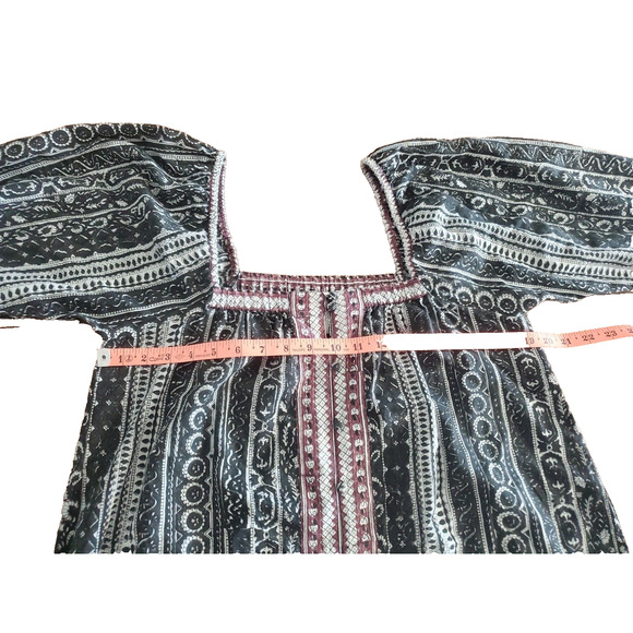 CLEOBELLA Printed Cottage-Core Lightweight-Cotton Front Button Midi Dress Small - Picture 6 of 6